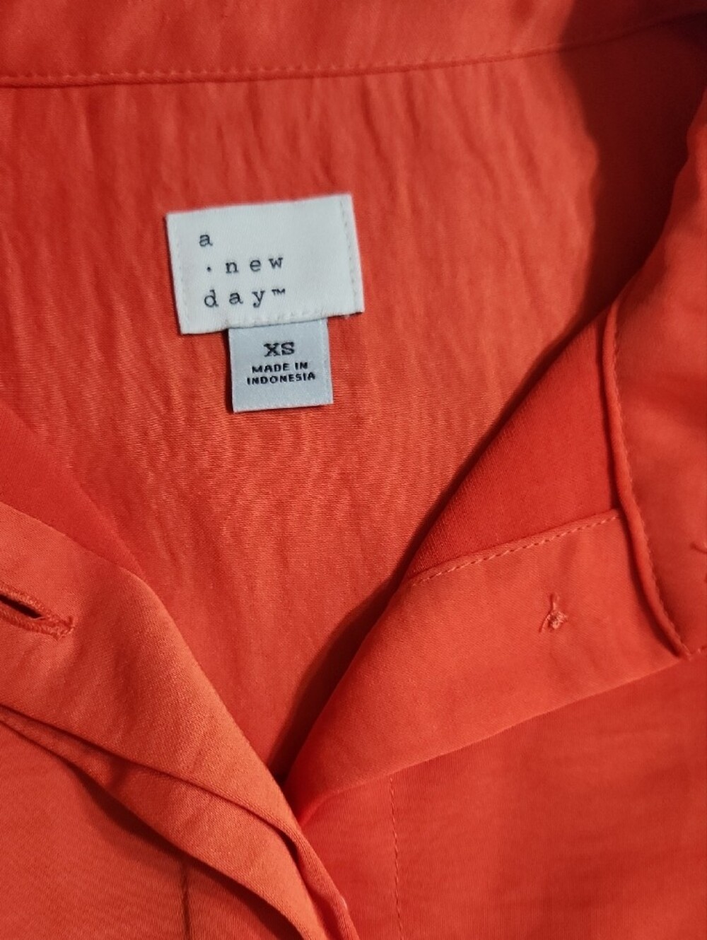 a new day Orange Women's Button-Down Blouse - Picture 5 of 7